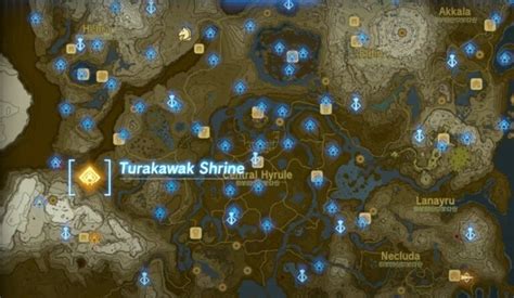 tears of the kingdom shrine locations|turakawak shrine totk.